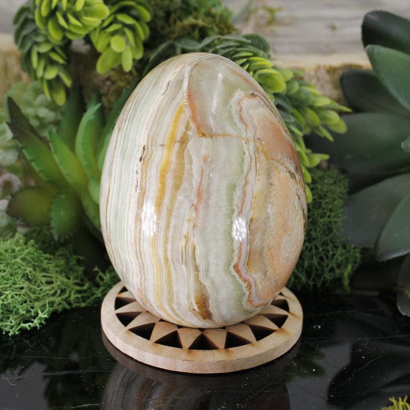 Polished Natural Onyx Eggs 60 MM | Grief, Stress Releaser | Pakistan