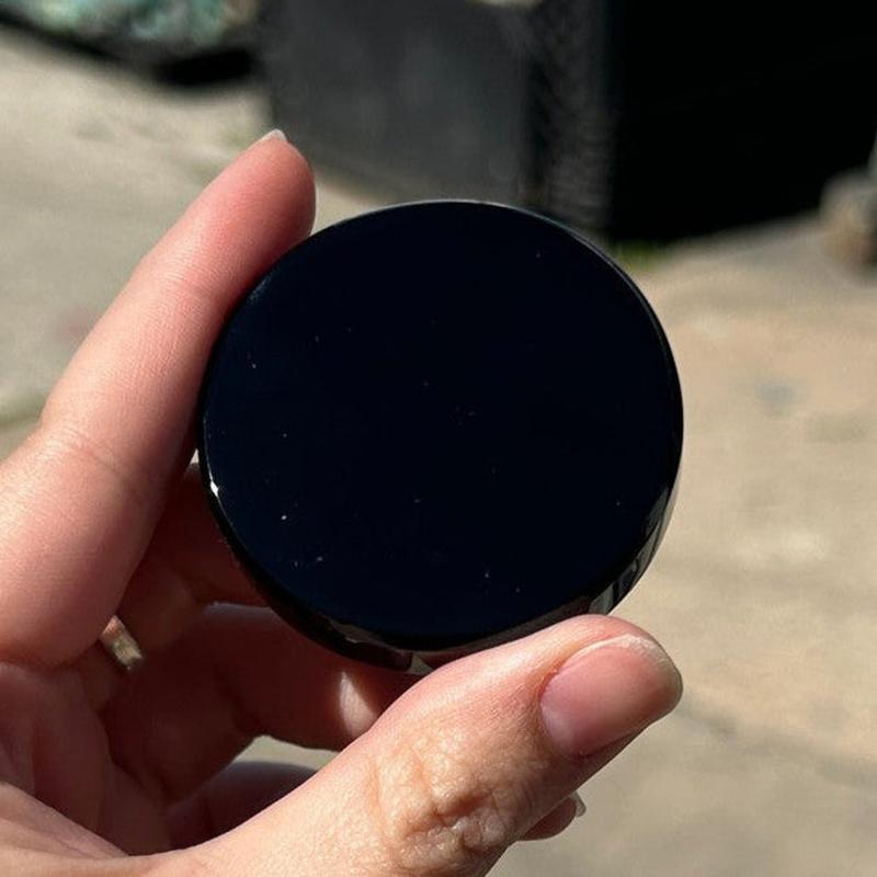 Polished Obsidian Glass Scrying Mirror Disc || Mexico-Nature's Treasures