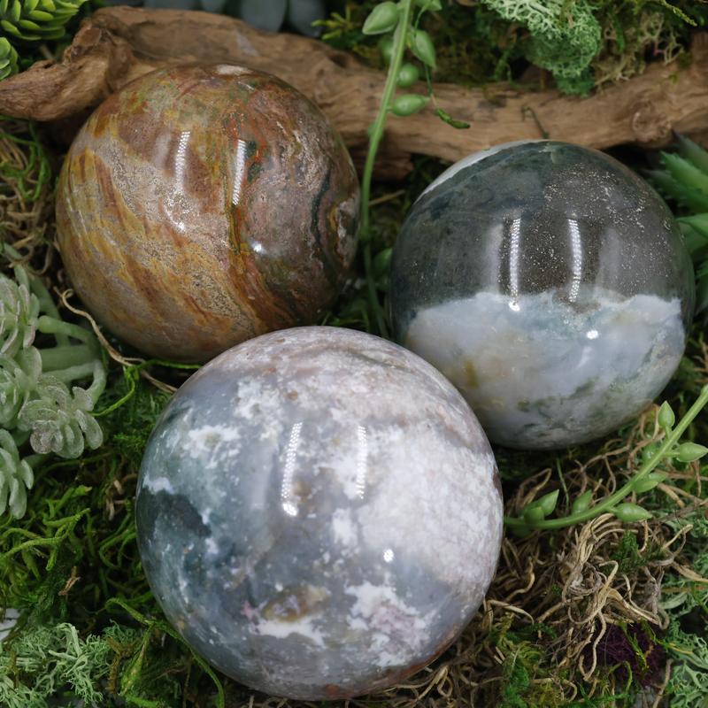 Polished Ocean Jasper Spheres || Madagascar-Nature's Treasures