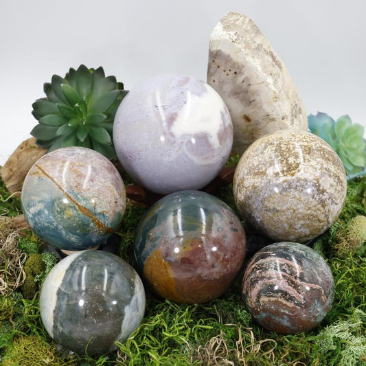 Polished Ocean Jasper Spheres || Madagascar-Nature's Treasures