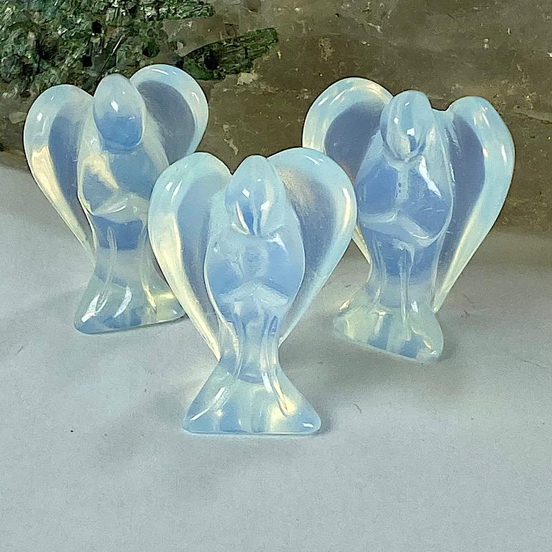 Polished Opalite Angel Carvings || Clarity || China-Nature's Treasures