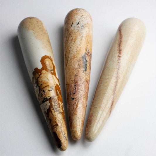 Polished Picture Jasper Massage Tools || Spiritual Growth || Australia-Nature's Treasures
