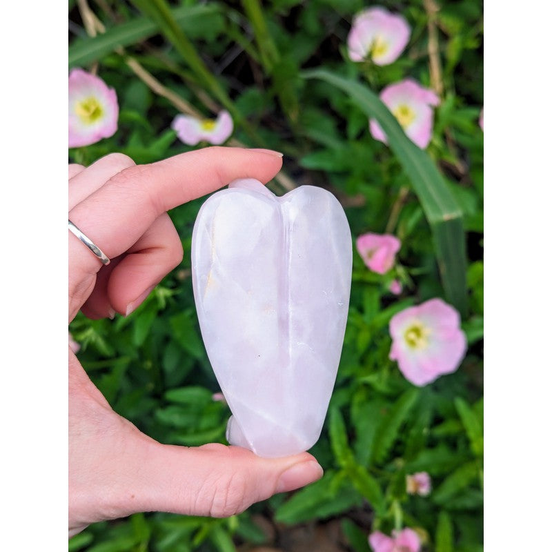 Polished Pink Calcite Angel Carvings || Compassion || Peru-Nature's Treasures