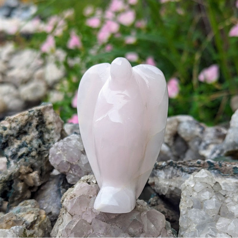 Polished Pink Calcite Angel Carvings || Compassion || Peru-Nature's Treasures