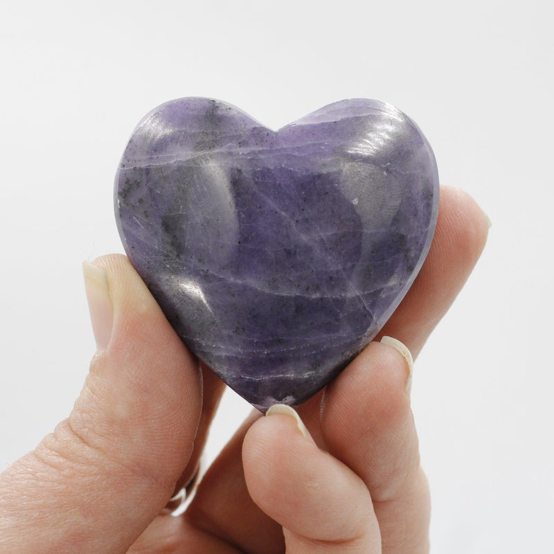 Polished Purple Opal Hearts || Spiritual Enhancement || Mexico-Nature's Treasures