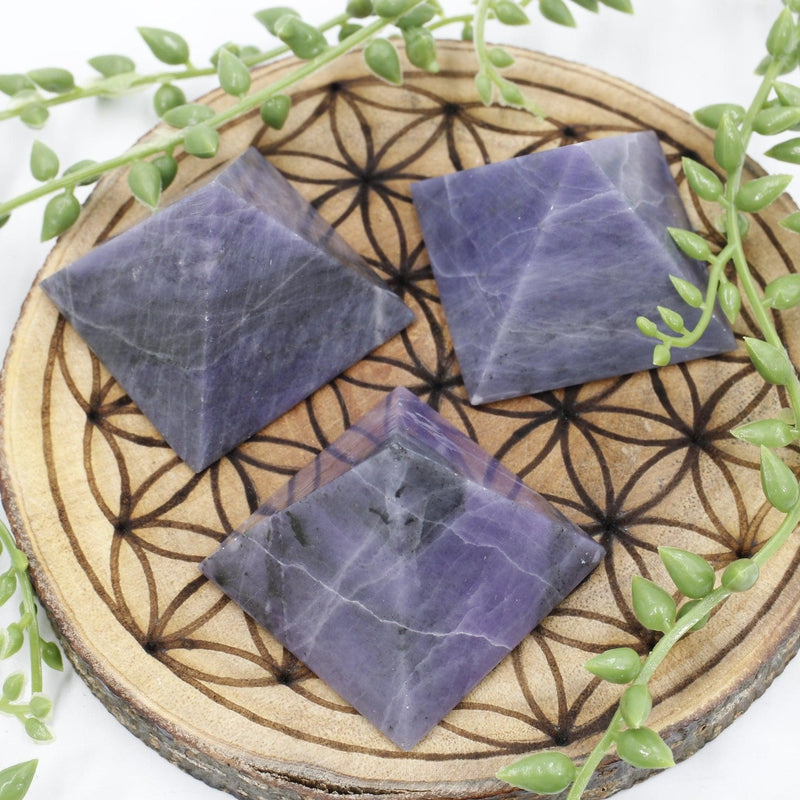 Polished Purple Opal Pyramids || Spiritual Enhancement || Mexico-Nature's Treasures