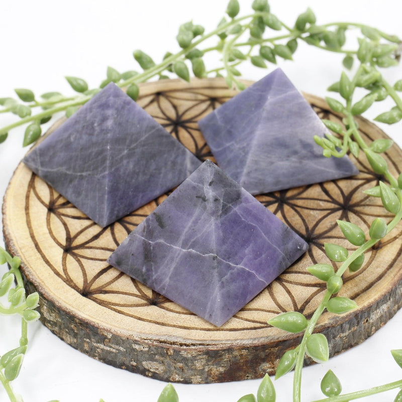 Polished Purple Opal Pyramids || Spiritual Enhancement || Mexico-Nature's Treasures