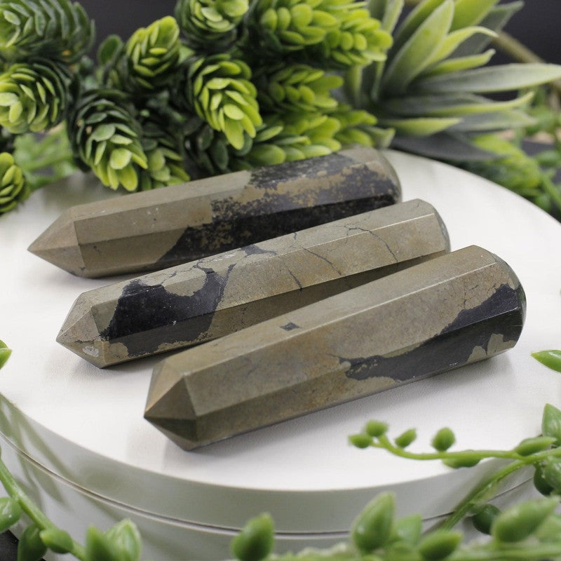 Polished Pyrite Massage Point Tools || Peru-Nature's Treasures