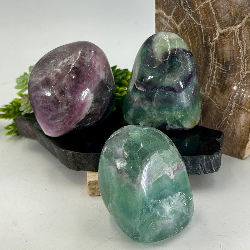 Polished Rainbow Fluorite Free Forms || Mental Clarity || China-Nature's Treasures