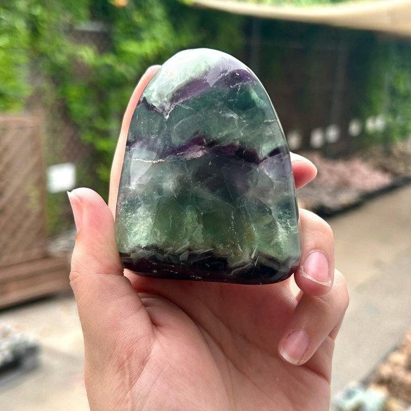 Polished Rainbow Fluorite Free Forms || Mental Clarity || China