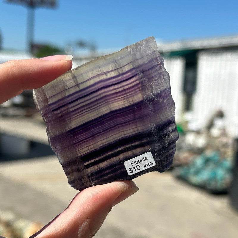 Polished Rainbow Fluorite Slabs-Nature's Treasures