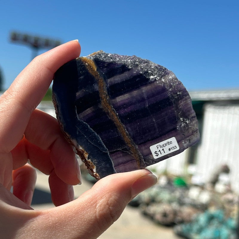 Polished Rainbow Fluorite Slabs-Nature's Treasures