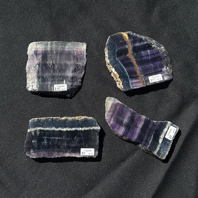 Polished Rainbow Fluorite Slabs-Nature's Treasures