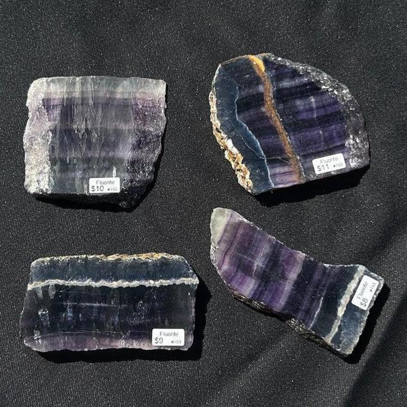 Polished Rainbow Fluorite Slabs || Trunk Show 2024-Nature's Treasures