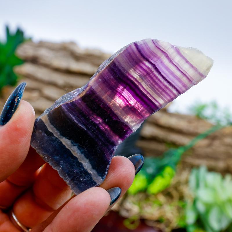 Polished Rainbow Fluorite Slabs || Trunk Show 2024-Nature's Treasures
