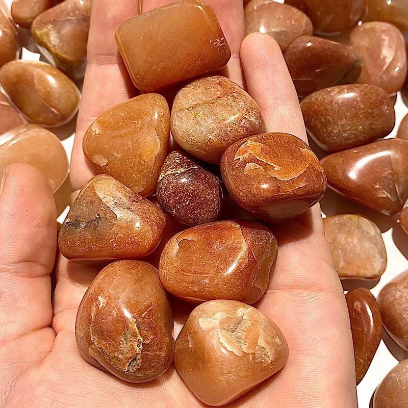 Polished Red Aventurine Tumbled Stones || Vitality & Creativity || India