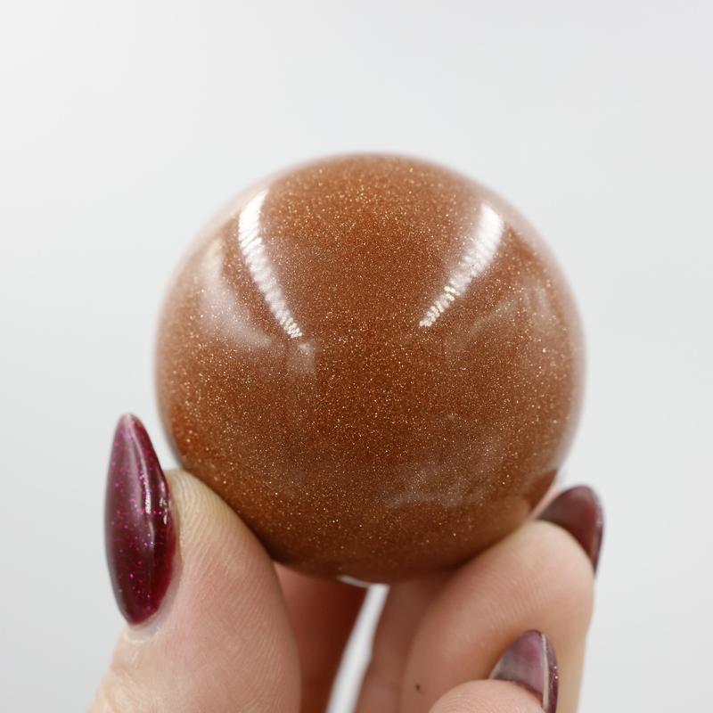 Polished Red Goldstone Sphere || 40 MM-Nature's Treasures