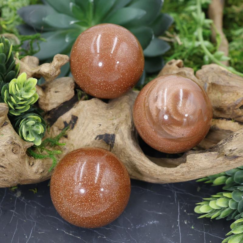 Polished Red Goldstone Sphere || 40 MM-Nature's Treasures