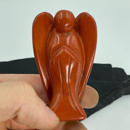 Polished Red Jasper Angel Carvings || Stability || Idaho-Nature's Treasures