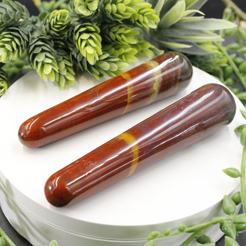 Polished Red Jasper Massage Point Tools || Brazil-Nature's Treasures