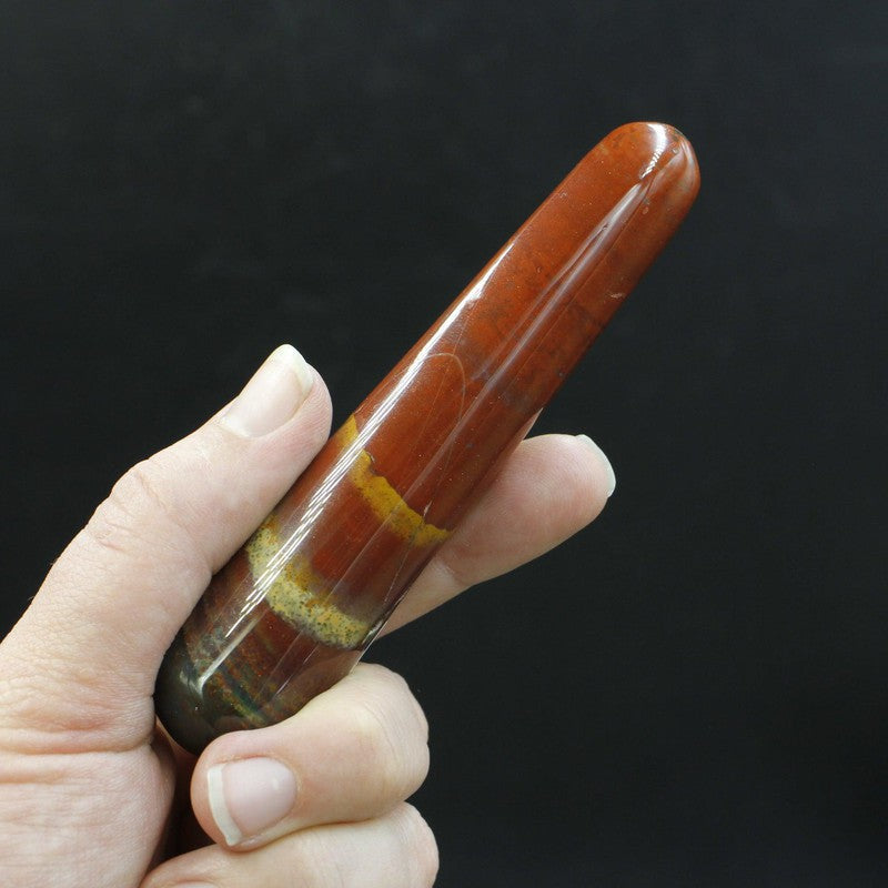 Polished Red Jasper Massage Point Tools || Brazil-Nature's Treasures