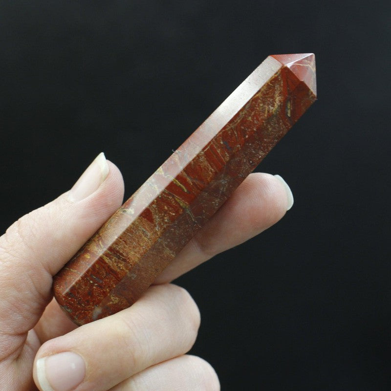 Polished Red Jasper Massage Point Tools || Brazil-Nature's Treasures