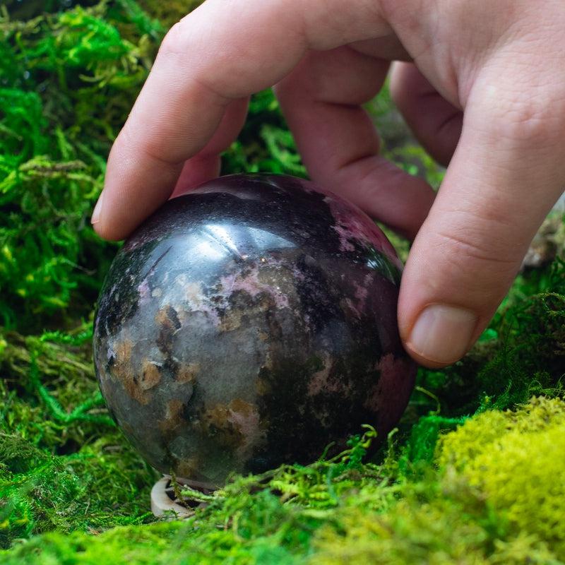 Polished Rhodonite Spheres || Internal Love || Madagascar-Nature's Treasures