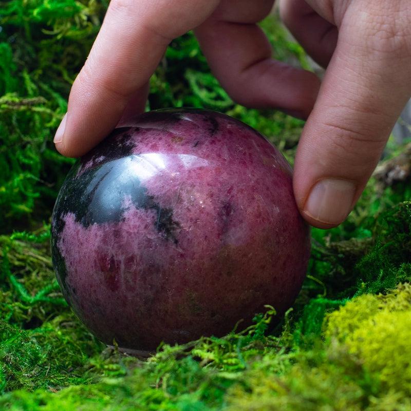 Polished Rhodonite Spheres || Internal Love || Madagascar-Nature's Treasures