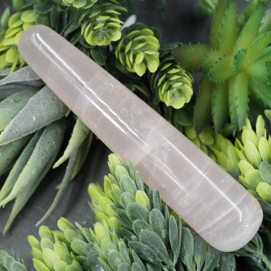 Polished Rose Quartz Crystal Massage Tool || Self-Love || Brazil-Nature's Treasures