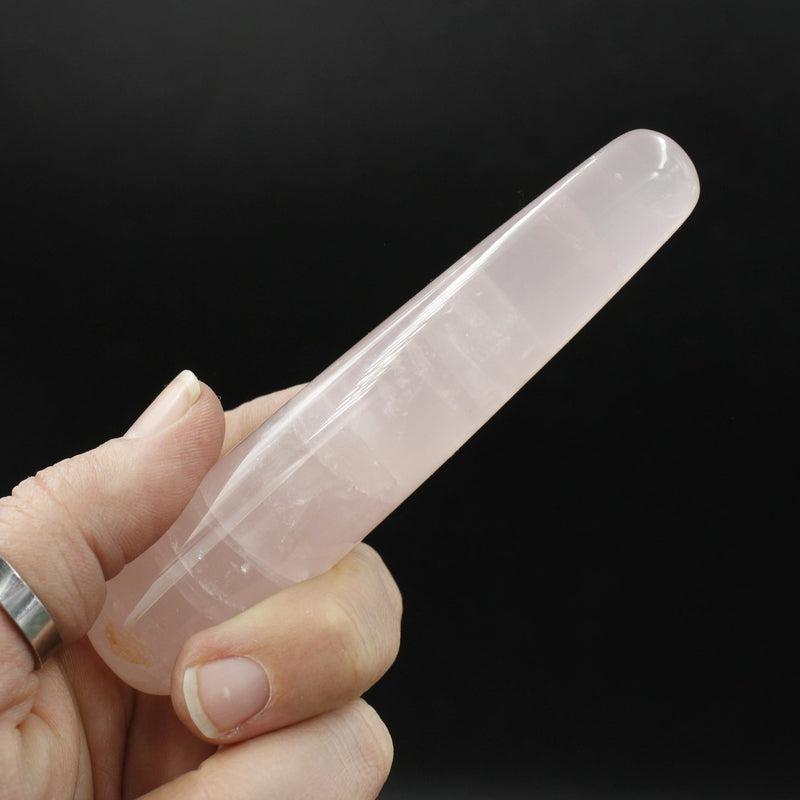Polished Rose Quartz Crystal Massage Tool || Self-Love || Brazil-Nature's Treasures