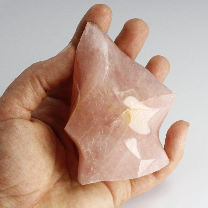 Polished Rose Quartz Free Form Flames || Inner Love || Madagascar-Nature's Treasures