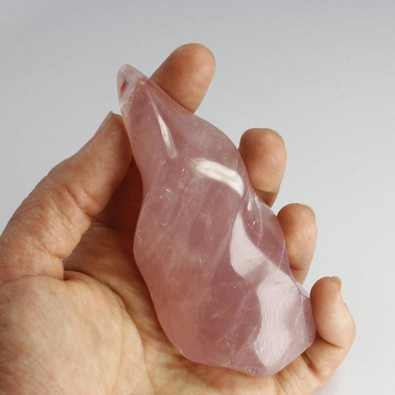 Polished Rose Quartz Free Form Flames || Inner Love || Madagascar-Nature's Treasures