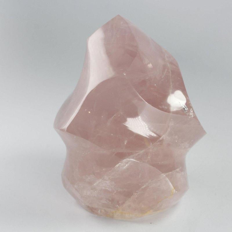 Polished Rose Quartz Free Form Flames || Inner Love || Madagascar-Nature's Treasures