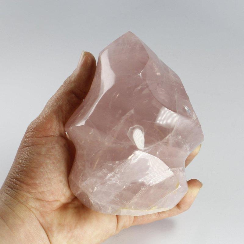 Polished Rose Quartz Free Form Flames || Inner Love || Madagascar-Nature's Treasures