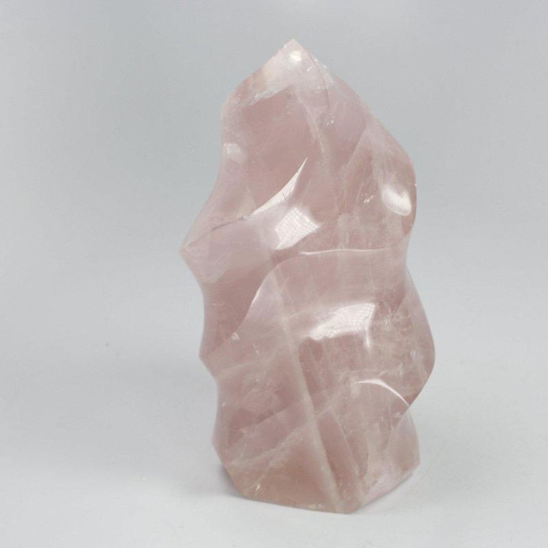 Polished Rose Quartz Free Form Flames || Inner Love || Madagascar-Nature's Treasures