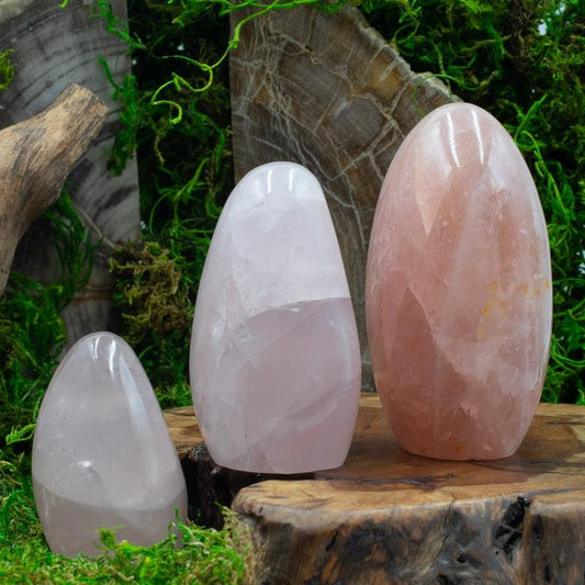 Polished Rose Quartz Free Forms || Madagascar-Nature's Treasures