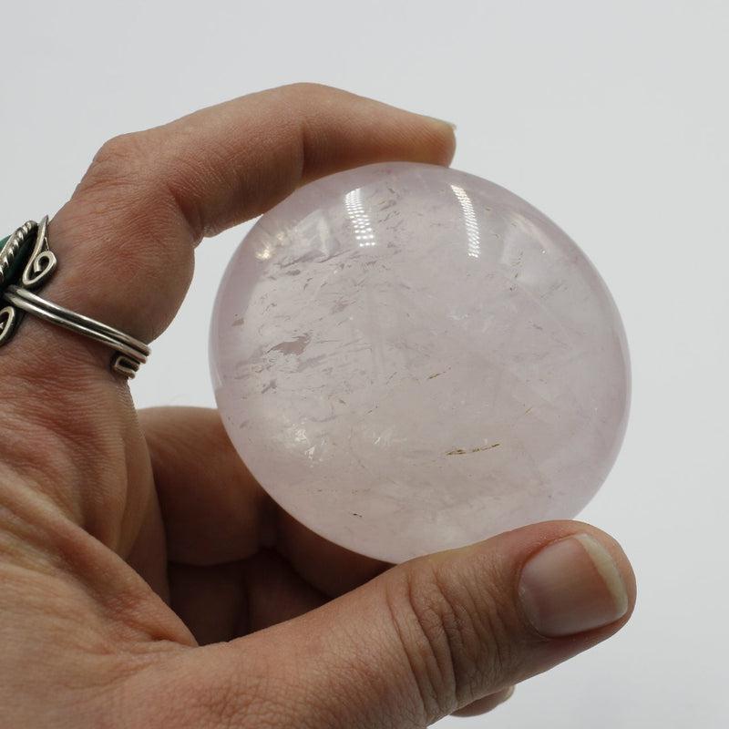 Polished Rose Quartz Gallet Palm Stones || Self-Love || Madagascar-Nature's Treasures