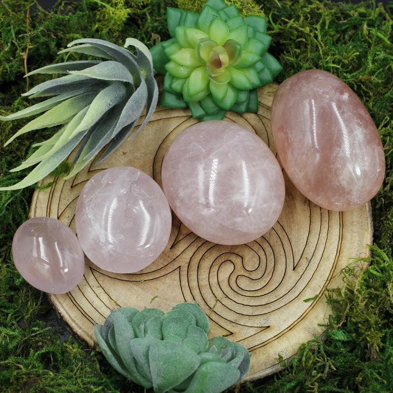 Polished Rose Quartz Gallet Palm Stones || Self-Love || Madagascar-Nature's Treasures