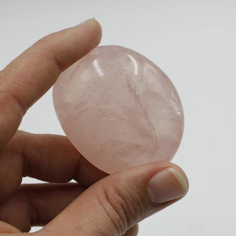 Polished Rose Quartz Gallet Palm Stones || Self-Love || Madagascar-Nature's Treasures