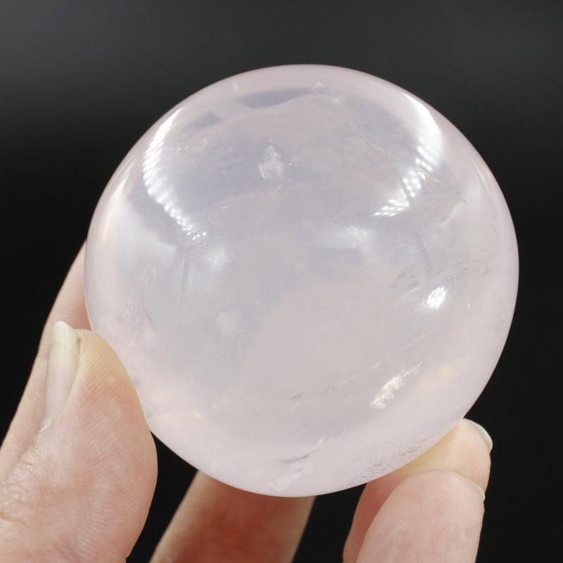 Polished Rose Quartz Gallet Palm Stones || Self-Love || Madagascar-Nature's Treasures