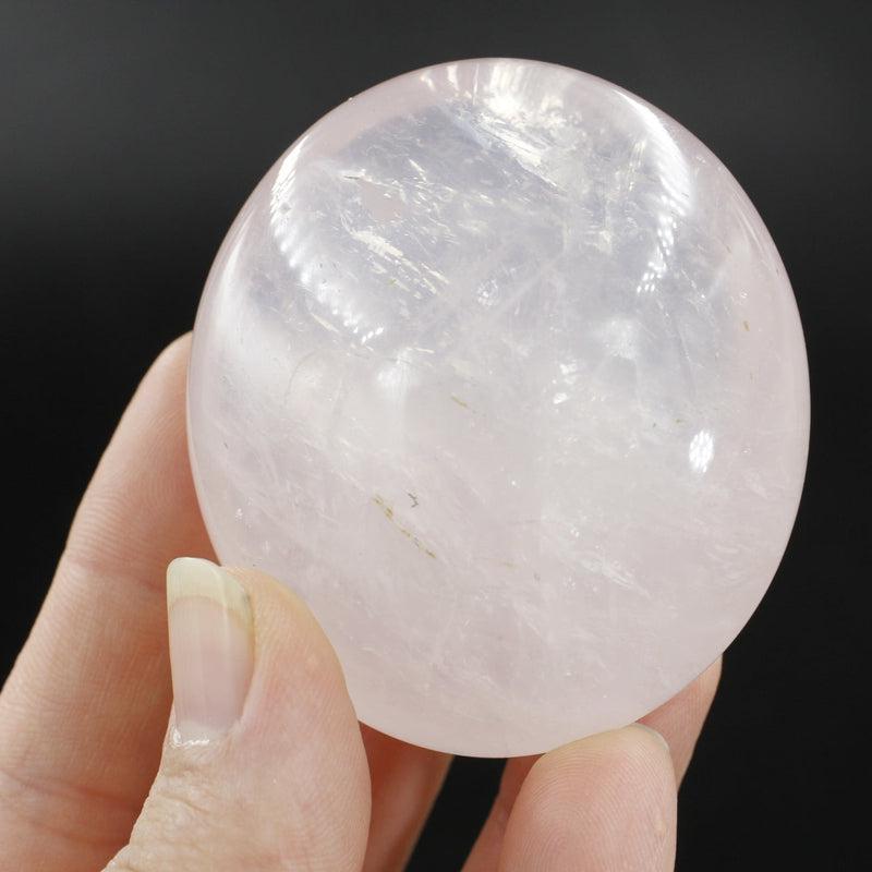 Polished Rose Quartz Gallet Palm Stones || Self-Love || Madagascar-Nature's Treasures