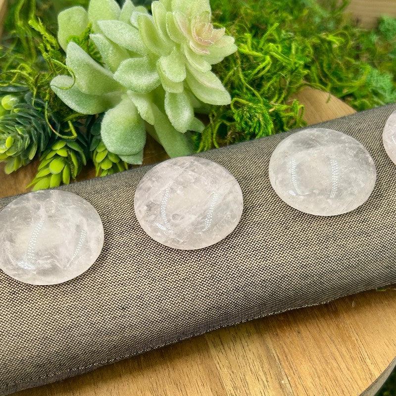 Polished Rose Quartz Round Cabochons || Brazil-Nature's Treasures