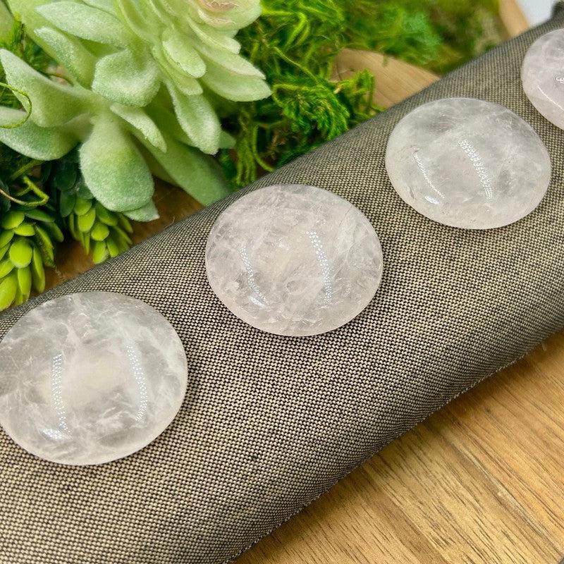 Polished Rose Quartz Round Cabochons || Brazil-Nature's Treasures