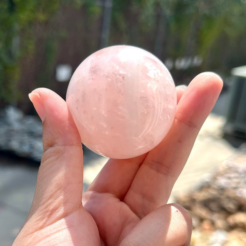 Polished Rose Quartz Spheres || Inner Love || Brazil-Nature's Treasures