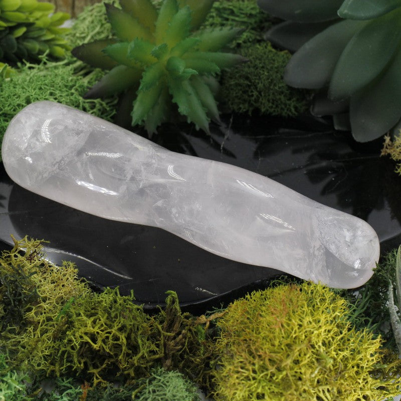 Polished Rose Quartz Spiral Massage Tool || Emotional Healing-Nature's Treasures