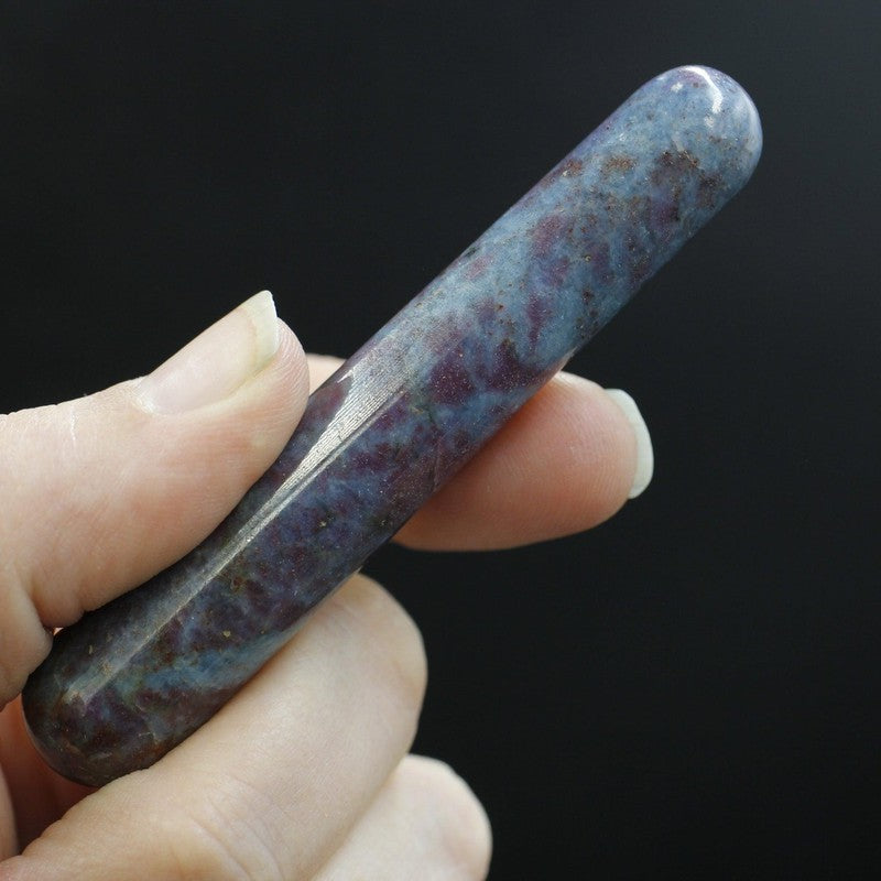 Polished Ruby In Kyanite Massage Tool || India-Nature's Treasures