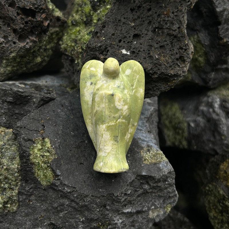 Polished Serpentine Angel Carvings || Peru-Nature's Treasures