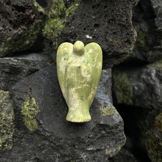 Polished Serpentine Angel Carvings || Peru-Nature's Treasures