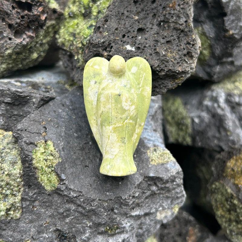 Polished Serpentine Angel Carvings || Peru-Nature's Treasures