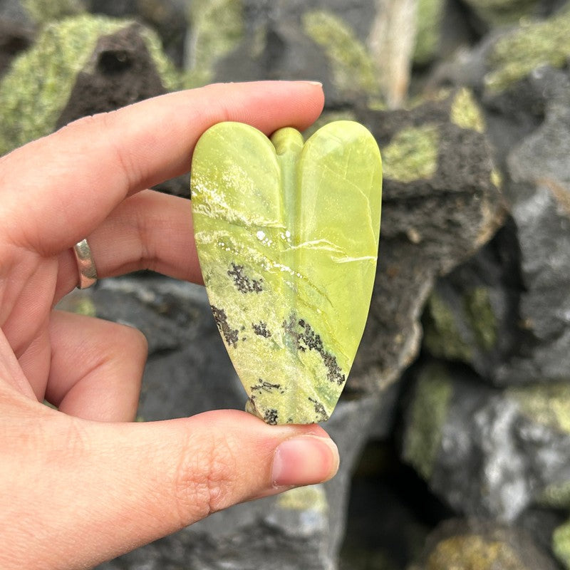 Polished Serpentine Angel Carvings || Peru-Nature's Treasures